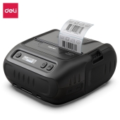 得力DL-386D移动热敏打印机(60mm/s)(3寸)(黑)(台)