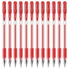 得力33399中性笔0.5mm(红)(12支/盒)