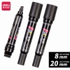 得力SK101POP广告笔(黑色)(6支)记号笔  线幅80-20mm