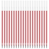得力33444子弹头中性笔芯0.5mm(红)(20支/盒)